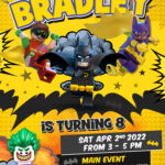 Lego Batman Birthday Invitation | Fantastic Invite   Worksheets With Lego Batman Invitations Free Printable