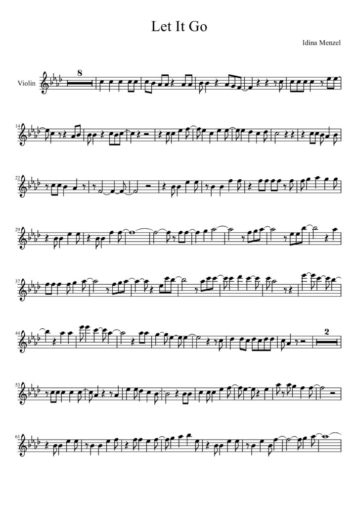 Let It Go Violin Sheet Music – Free Sheet Music Throughout Let It Go Violin Sheet Music Free Printable Let It Go Violin Sheet Music – Free Sheet Music Throughout Let It Go Violin Sheet Music Free Printable