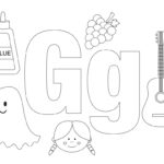 Letter G Coloring Pages   15 Free Pages | Printabulls Within Free Printable Letter G Coloring Pages