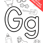 Letter G Coloring Pages (Free) • In The Bag Kids&<h2>039; Crafts Regarding Free Printable Letter G Coloring Pages