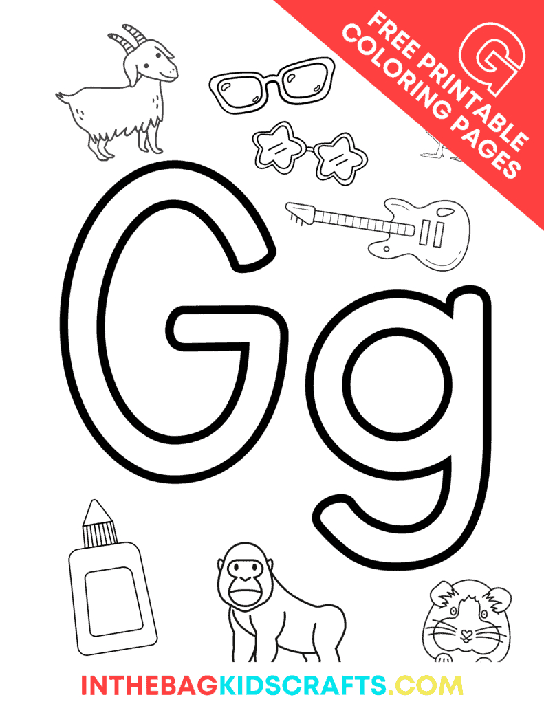 Letter G Coloring Pages (Free) • In The Bag Kids&<h2>039; Crafts Regarding Free Printable Letter G Coloring Pages Letter G Coloring Pages (Free) • In The Bag Kids&<h2>039; Crafts Regarding Free Printable Letter G Coloring Pages