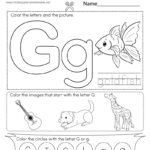Letter G Coloring Worksheet   Free Printable, Digital, & Pdf Intended For Free Printable Letter G Coloring Pages