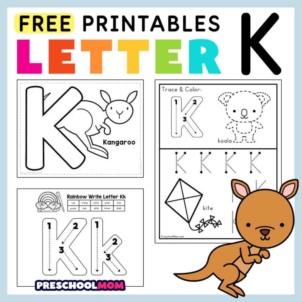 Letter K Preschool Printables   Preschool Mom Intended For Free Printable Letter K Worksheets