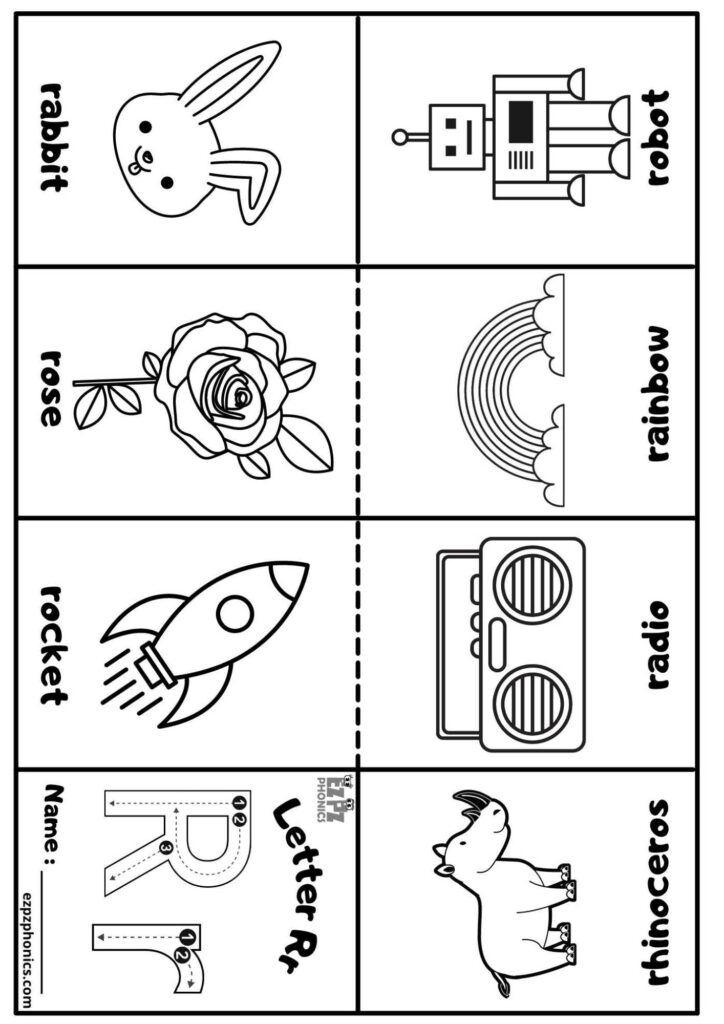 Letter R Mini Coloring Book Free Printable Pdf Ezpzphonics Regarding Free Printable Phonics Books For Kindergarten Letter R Mini Coloring Book Free Printable Pdf Ezpzphonics Regarding Free Printable Phonics Books For Kindergarten