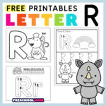 Letter R Preschool Printables   Preschool Mom With Free Printable Preschool Worksheets For The Letter R