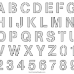 Letter Stencils (Printable Alphabet, Font, Templates, Patterns In Free Printable Alphabet Stencils
