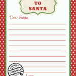 Letter To Santa Free Printable Download Within Free Printable Dear Santa Stationary