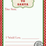 Letter To Santa Free Printable Download Within Free Printable Santa Letter Paper