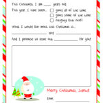 Letter To Santa – Free Printable Intended For Letter To Santa Template Free Printable