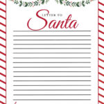 Letter To Santa Template   Free Printable Dear Santa Letters Regarding Free Printable Dear Santa Stationary