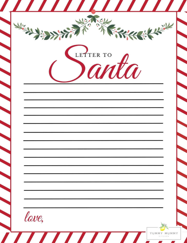 Free Printable Dear Santa Stationary