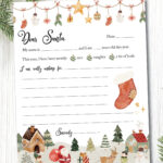 Letter To Santa Template Free Printable   Home Sweet Farm Home Intended For Letter To Santa Template Free Printable