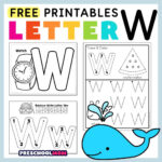 Letter W Preschool Printables   Preschool Mom Regarding Free Printable 5 W'S Worksheets