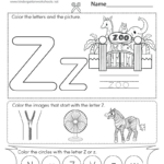 Letter Z Coloring Worksheet   Free Printable, Digital, & Pdf Intended For Letter Z Worksheets Free Printable