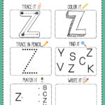 Letter Z Worksheet Inside Letter Z Worksheets Free Printable