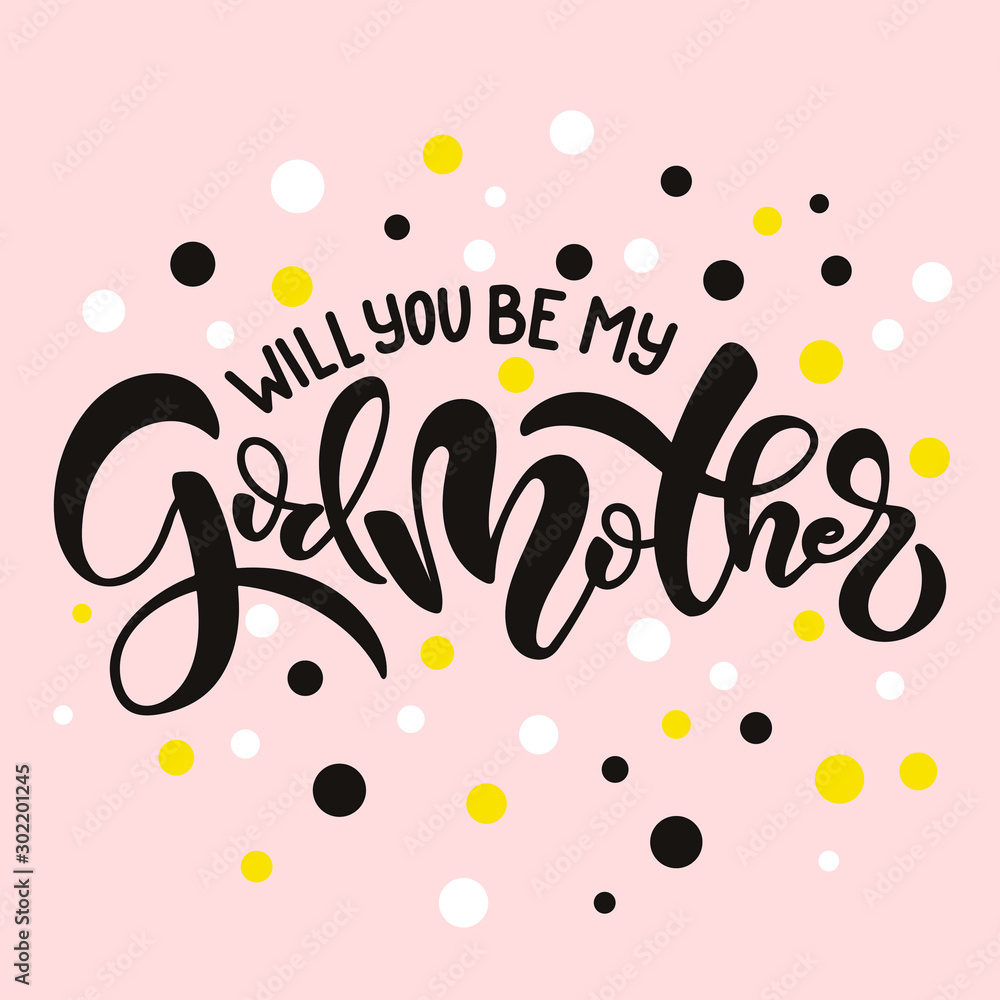 Lettering Phrase Will You Be My Godmother For Godparent Proposal Inside Will You Be My Godmother Printable Card Free Lettering Phrase Will You Be My Godmother For Godparent Proposal Inside Will You Be My Godmother Printable Card Free