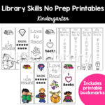 Library Skills No Prep Printables Kindergarten   Worksheets Library Regarding Free Library Skills Printable Worksheets