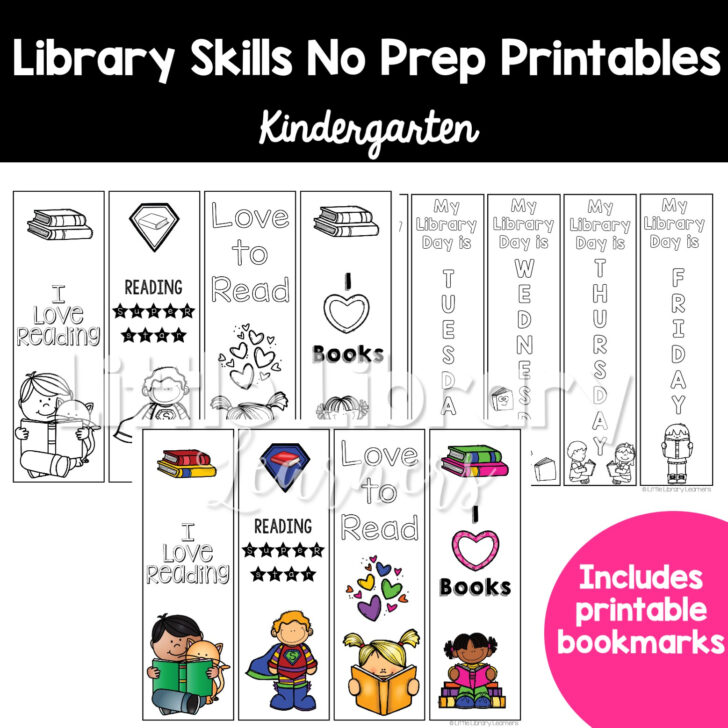 Free Library Skills Printable Worksheets