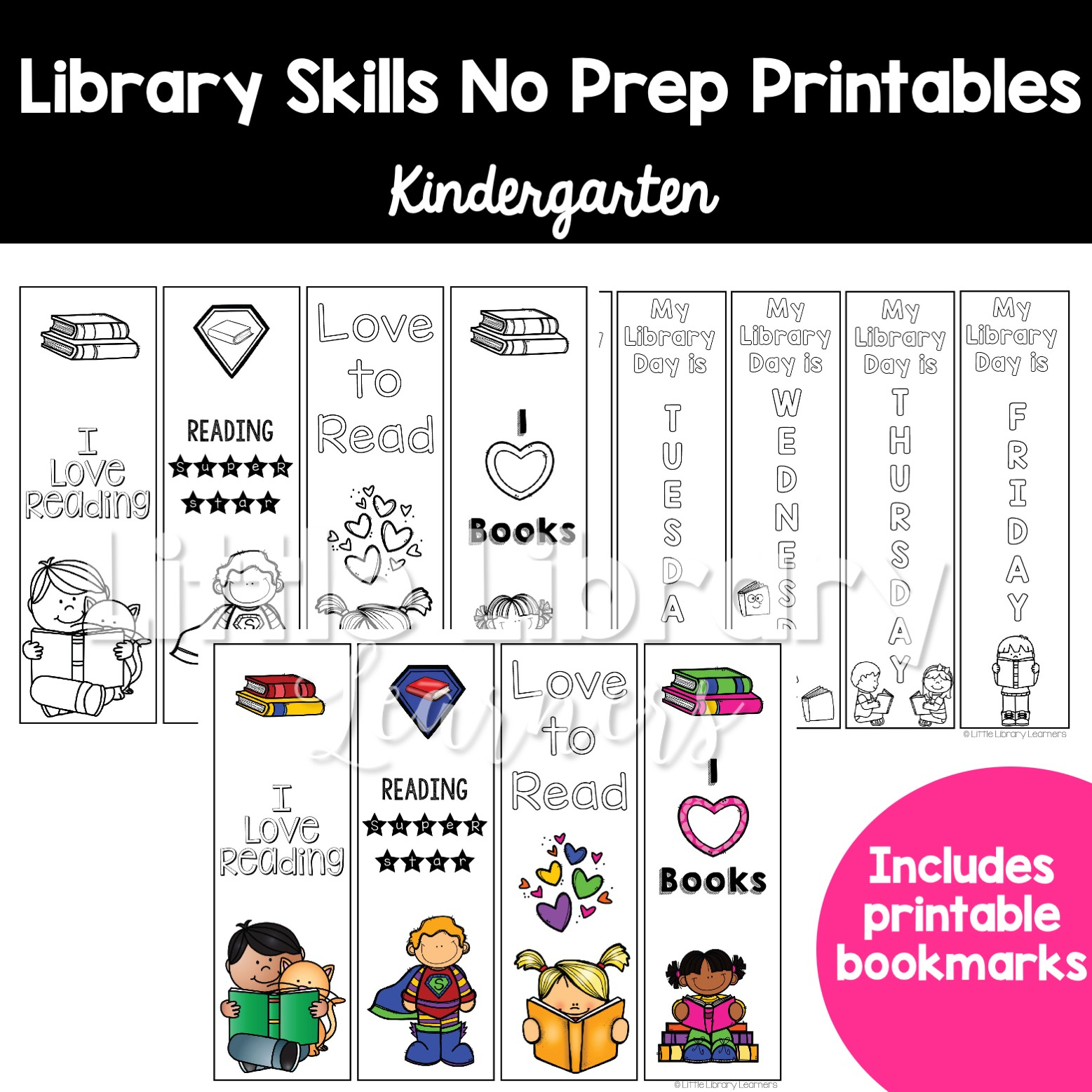 Library Skills No Prep Printables Kindergarten - Worksheets Library regarding Free Library Skills Printable Worksheets