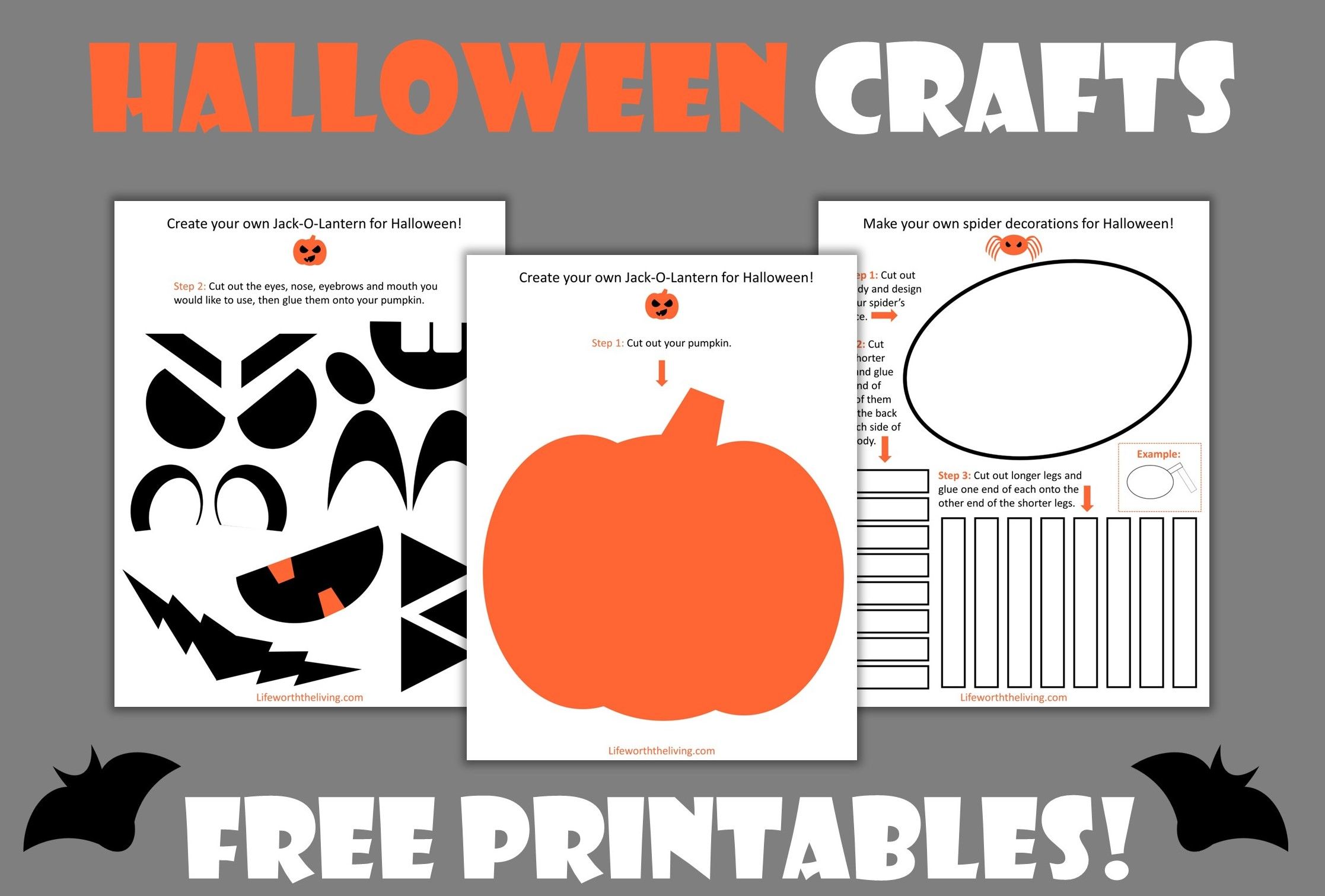 Life Worth The Living Blog inside Halloween Crafts For Kids Free Printable