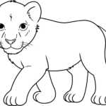 Lion Cub Coloring Page | Easy Drawing Guides Within Free Printable Picture Of A Lion