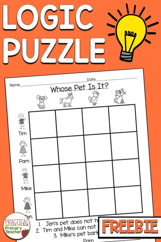 Logic Puzzles For Kids Free Throughout Free Printable Critical Thinking Puzzles Logic Puzzles For Kids Free Throughout Free Printable Critical Thinking Puzzles
