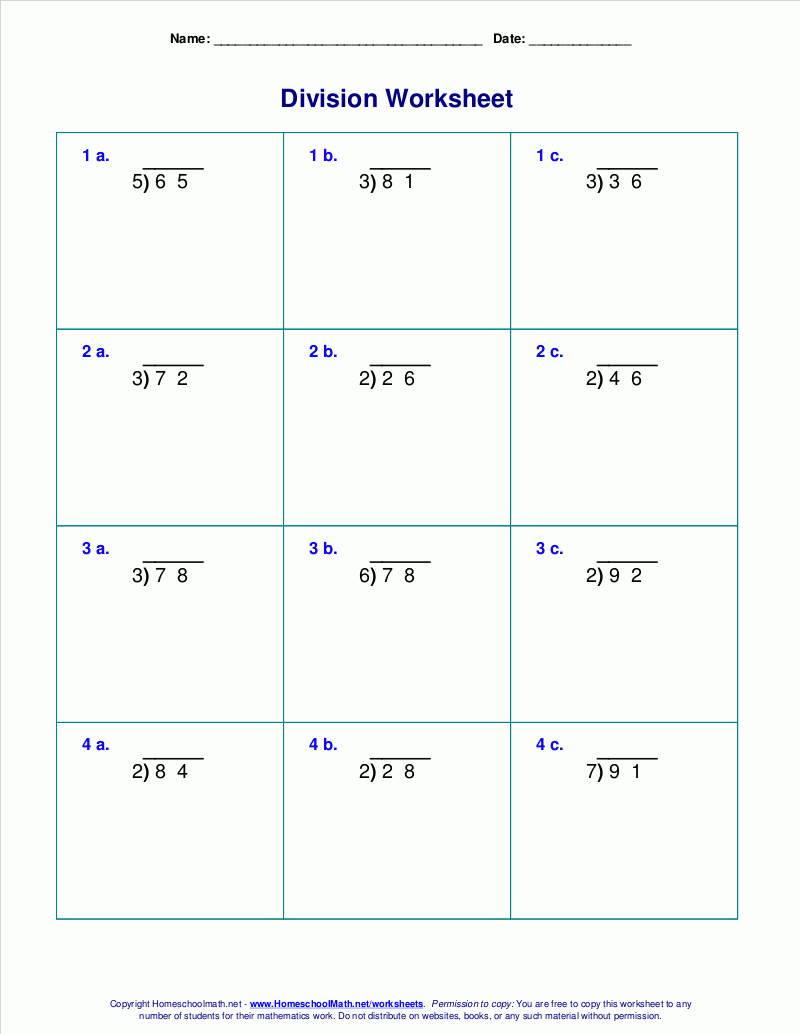 Long Division Worksheets For Grades 4-6 with regard to Free Printable Long Division Worksheets 5Th Grade