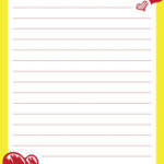 Love Letter Templates   10 Free Pdf Printables | Printablee Inside Free Printable Love Letter Paper