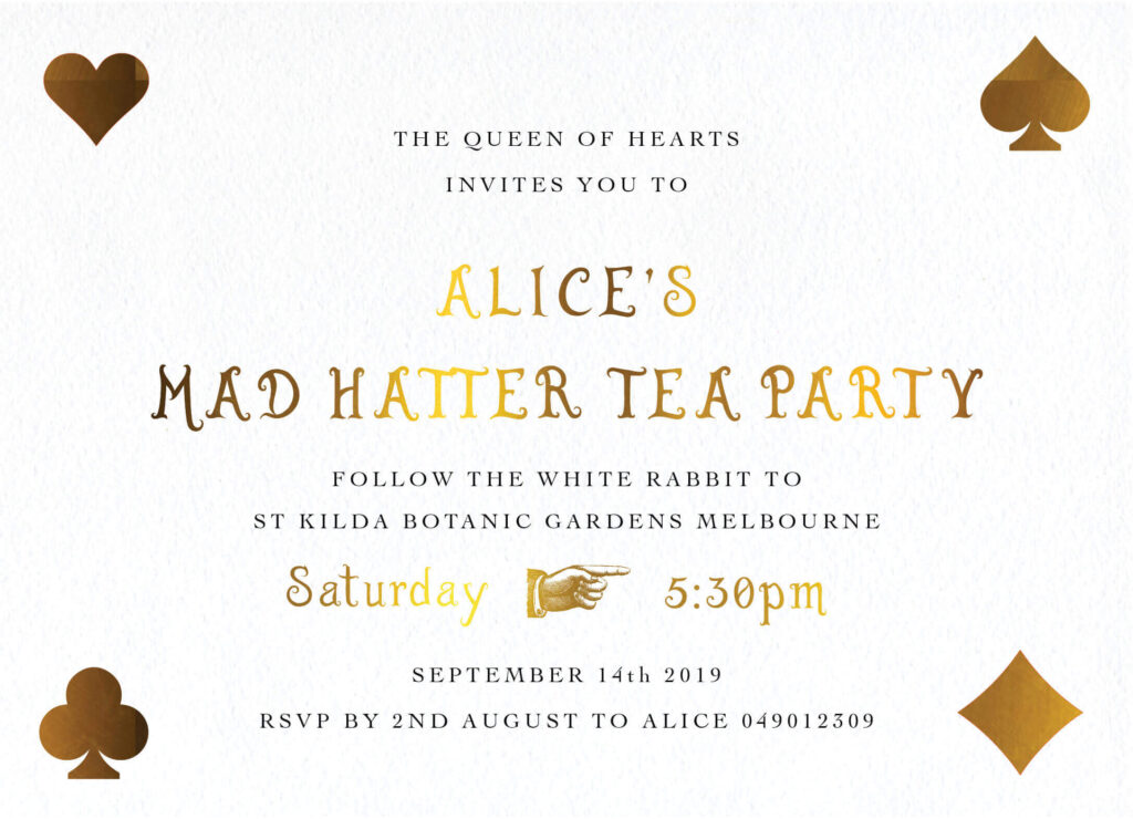 Mad Hatter Tea Party Birthday Invitationspaperlust With Mad Hatter Tea Party Invitations Free Printable