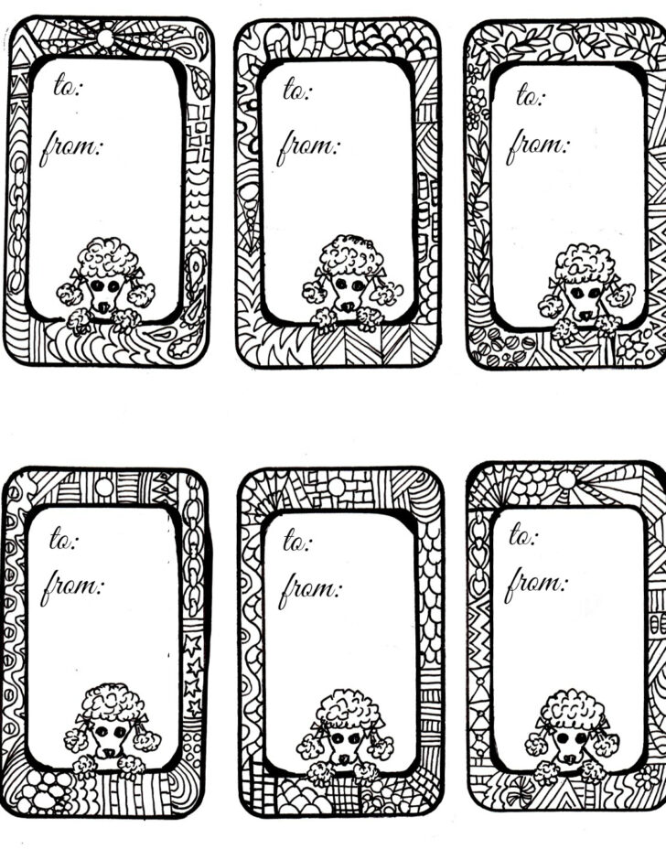 Free Printable Poodle Template