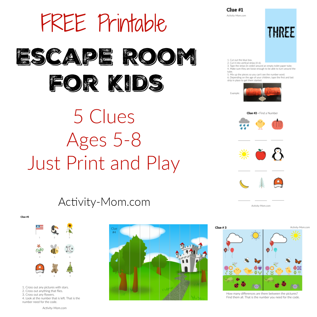 Make Your Own Escape Room Challenge For Kids (Free Printable throughout Printable Escape Room Free