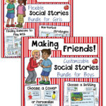 Making Friends Social Stories For Girls And/Or Boys   Flexible And Within Free Printable Social Stories Making Friends