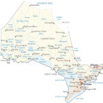 Map Of Ontario   Cities And Roads   Gis Geography Intended For Free Printable Map Of Ontario