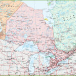 Map Of Ontario With Cities And Towns   Ontheworldmap Throughout Free Printable Map Of Ontario