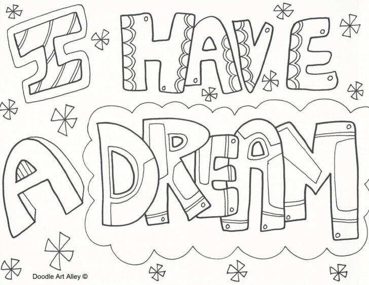 Martin Luther King Free Printable Coloring Pages