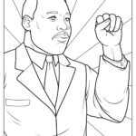 Martin Luther King, Jr. Coloring Pages (Free Printables) Within Martin Luther King Free Printable Coloring Pages
