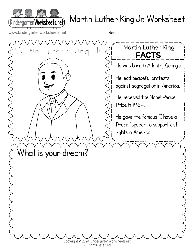 Martin Luther King Jr. Worksheet - Free Printable, Digital, &amp;amp; Pdf regarding Free Printable Martin Luther King Jr Worksheets