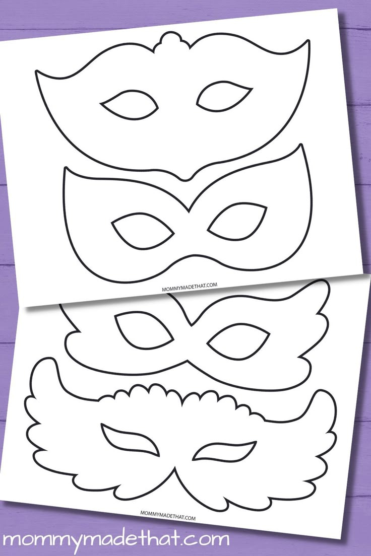Masquerade And Mardi Gras Mask Templates (Free Printables) with regard to Free Printable Mardi Gras Masks