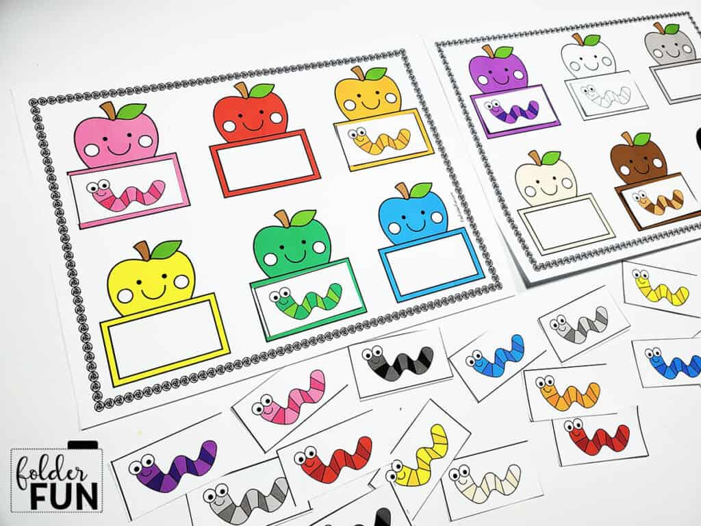 Matching Games For Toddlers - File Folder Fun with Free Printable Preschool Folder Games