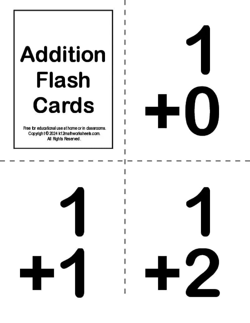 Math Flash Cards - Addition, Subtraction, Multiplication And More for Free Printable Math Flashcards Addition