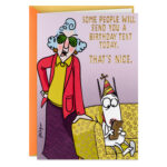 Maxine™ You Get A Card, Dammit Funny Birthday Card   Greeting Regarding Free Printable Maxine Cartoons