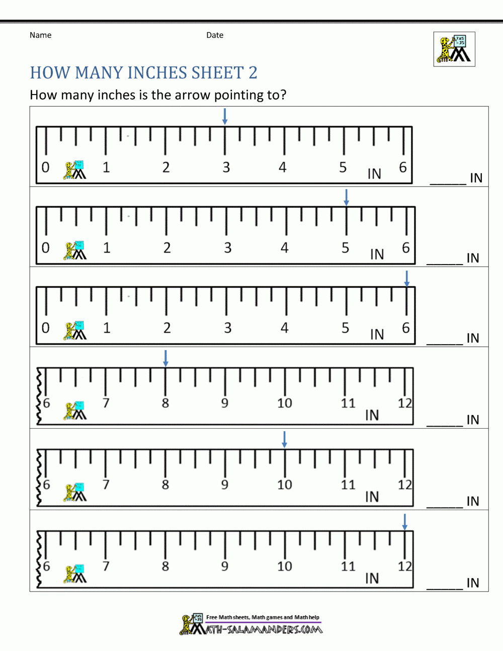 Measuring Length Worksheets regarding Free Printable Measurement Worksheets Grade 1