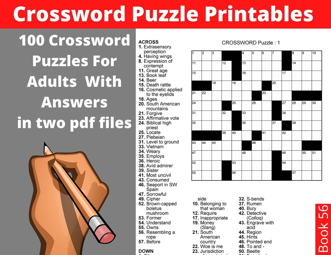 Medium Difficulty Printable Crossword Puzzles - Printable with regard to Free Printable Crosswords Medium