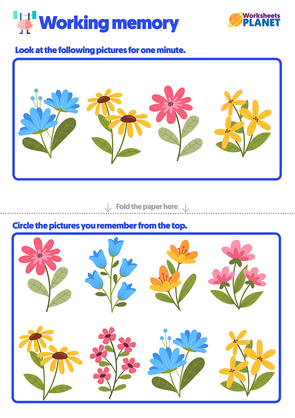 Memory Skills Activities For Kids | Memory Skills Exercises Worksheets within Free Printable Memory Exercises