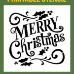 Merry Christmas Stencil   15 Free Pdf Printables | Printablee Within Merry Christmas Stencil Free Printable
