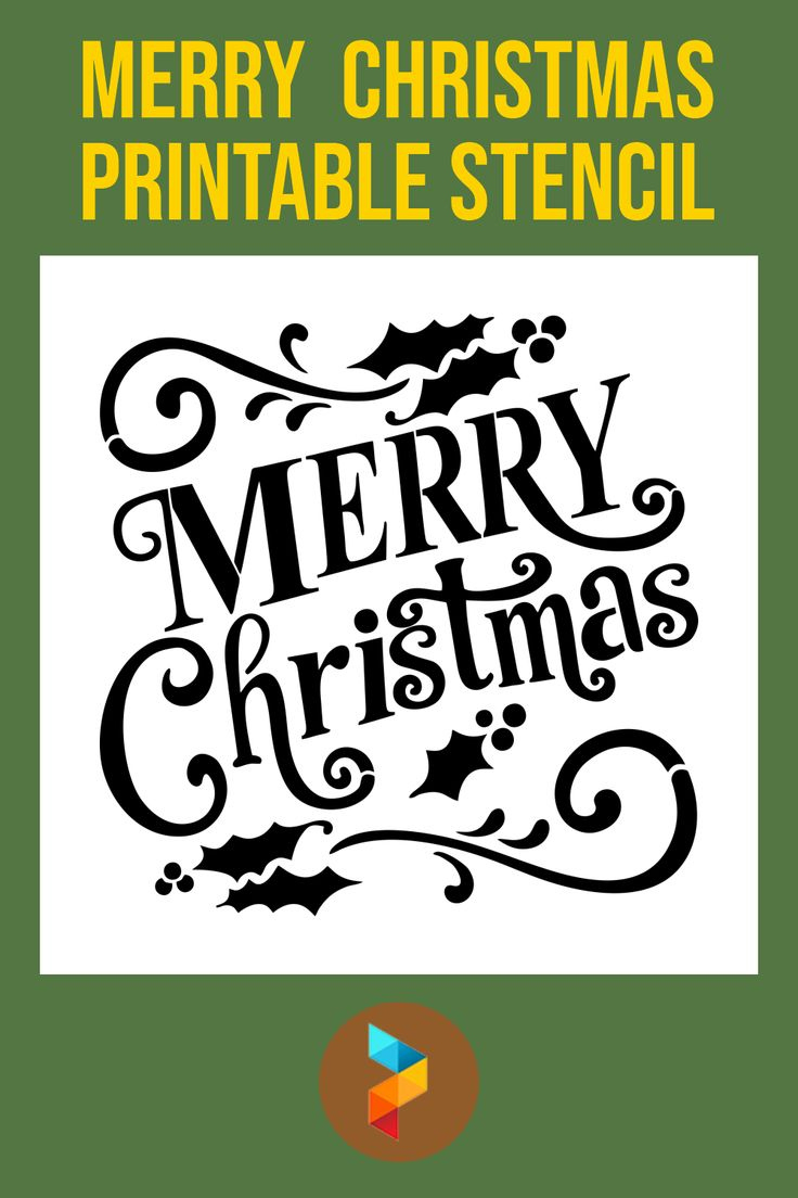 Merry Christmas Stencil - 15 Free Pdf Printables | Printablee within Merry Christmas Stencil Free Printable