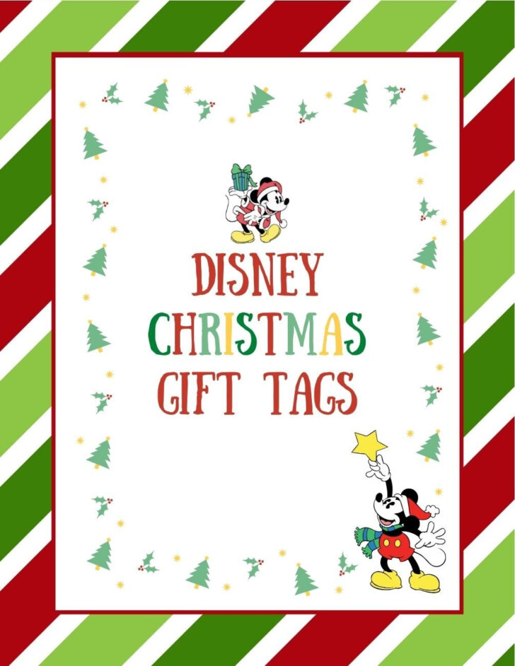 Free Printable Mickey Mouse Favor Tags