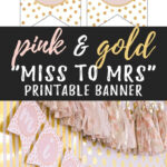 Miss To Mrs Banner – Free Printable For Free Printable Miss To Mrs Banner