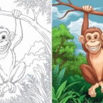 Monkey Coloring Pages (40+ Free Printable Pdf) Intended For Free Printable Monkey Coloring Pages