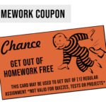Monopoly Homework Coupon   Get Out Of Homework Free Cards Pertaining To Get Out Of Homework Free Pass Printable